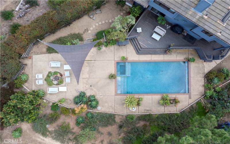 Aerial View of Pool area