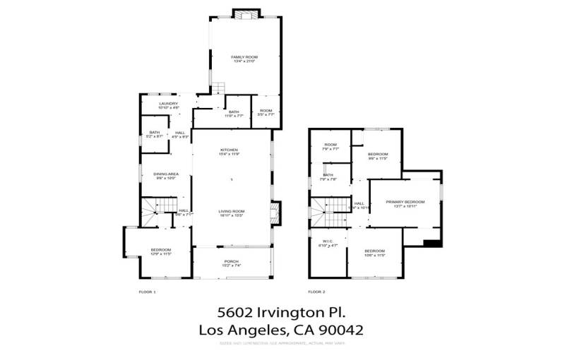 Dowstairs and Upstairs floor plans together