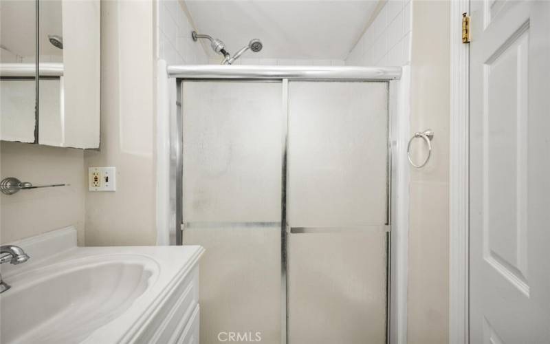 View of shower.