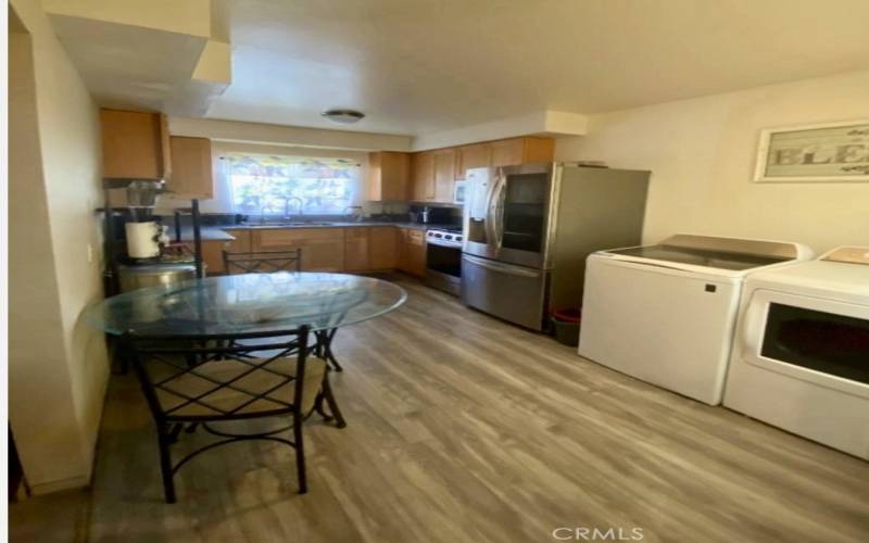 Main house kitchen/laundry area