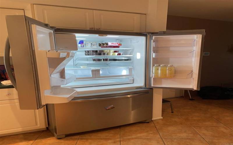 Refrigerator will be sold with property