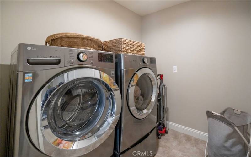 Upstairs laundry room.  Washer and Dryer included.