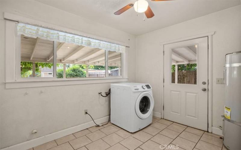 Large utility room with pantry