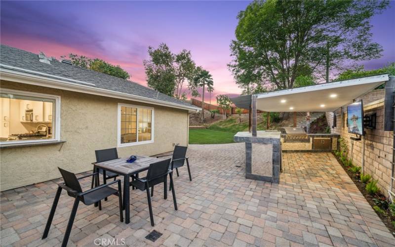 Oversized, private backyard will be ideal for outdoor celebrations w/covered, bar seating