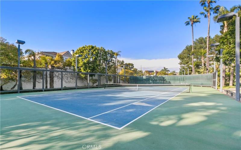 Pickleball and tennis courts.