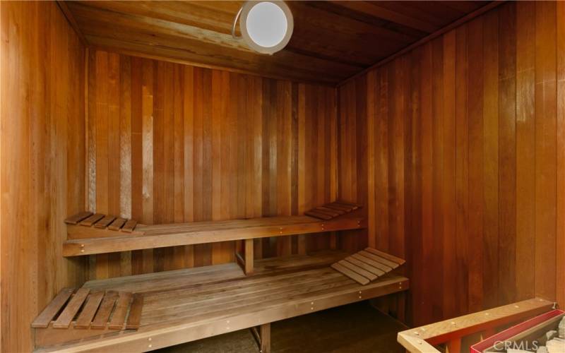 Community sauna.