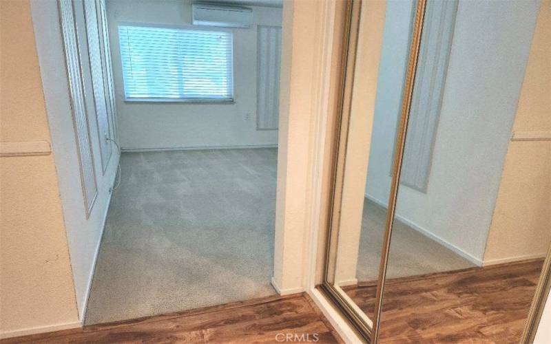 Primary bedroom entry hallway.