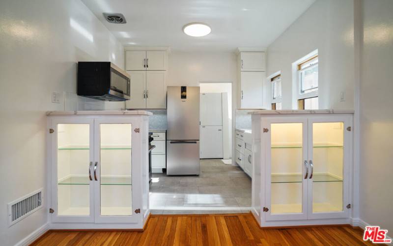 Dining area facing kitchen