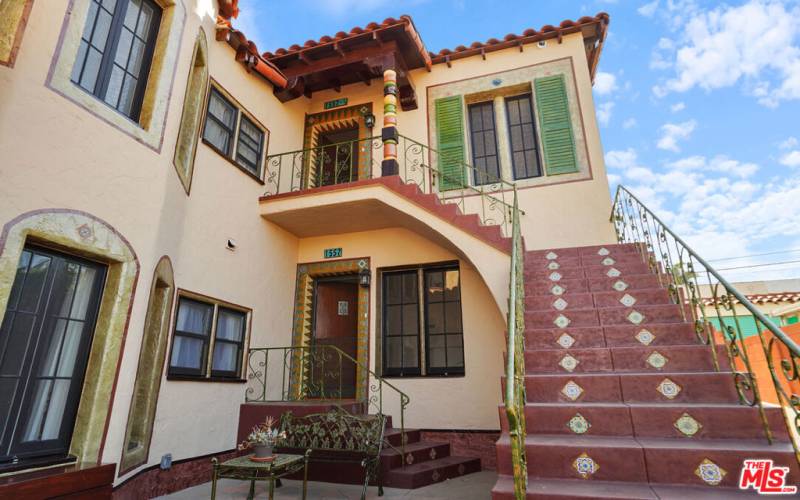 Courtyard stairs