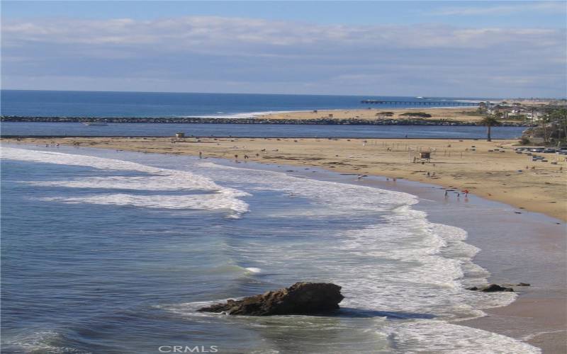 A view of the jetty and Big Corona beach nearby this home.