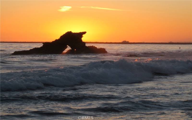 A beautiful sunset in Corona del Mar.