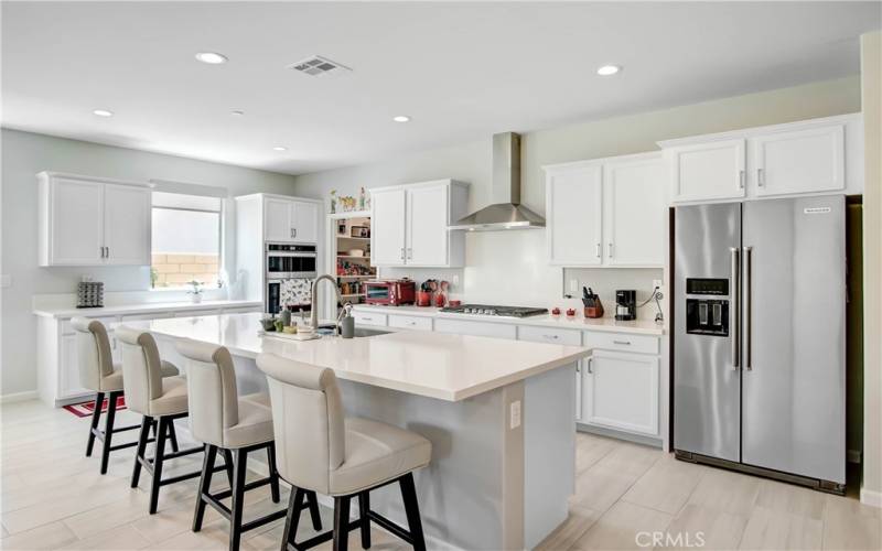 Gourmet Kitchen at its Best with Expansive Counter and Island