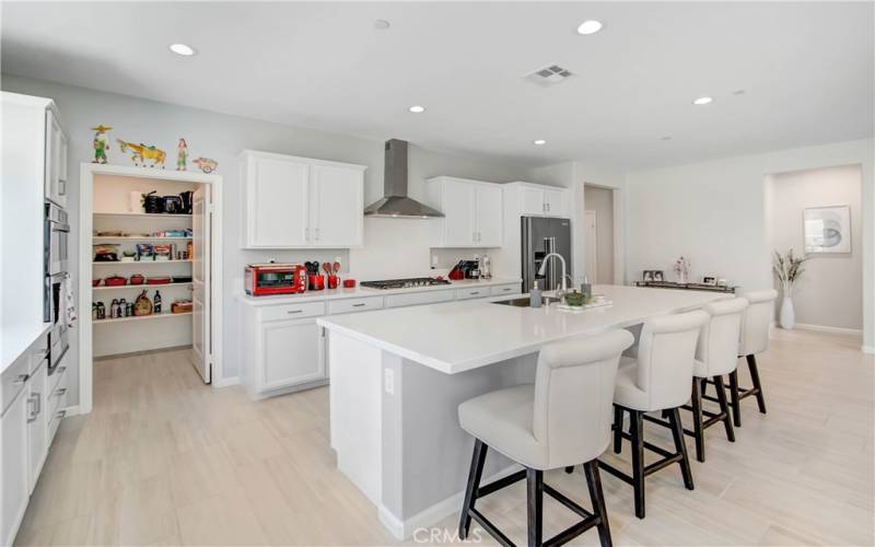 Gourmet Kitchen at its Best with Expansive Counter and Island