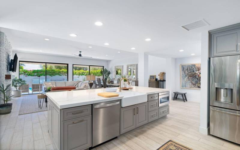 Kitchen to Living Area