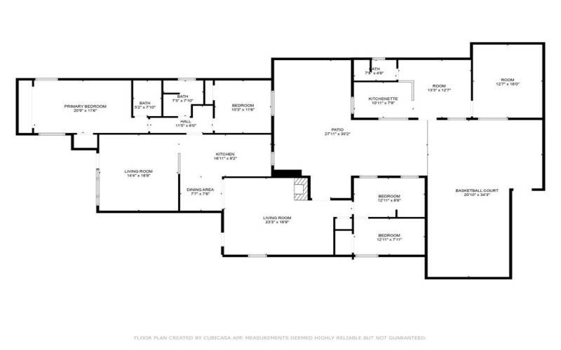 2D Floor Plan for 4427 Los Serranos Boul