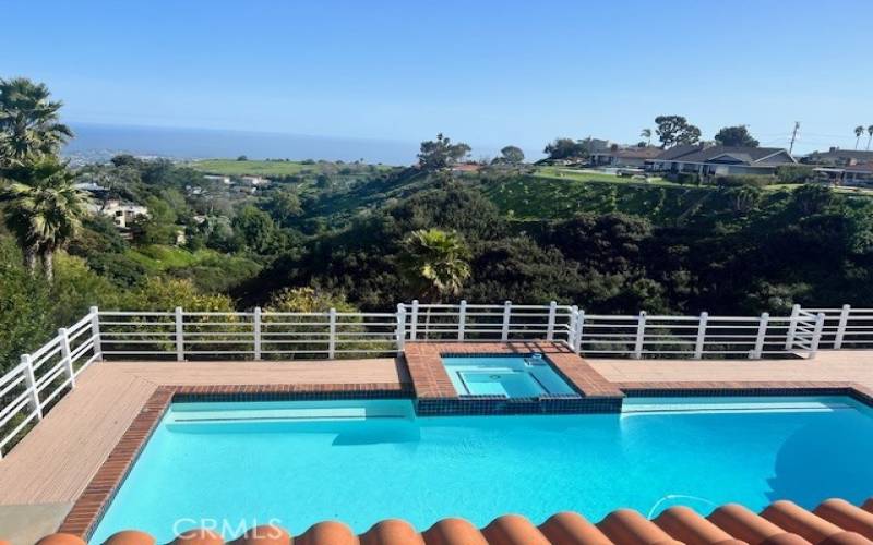 View of Canyon and Ocean from Pool