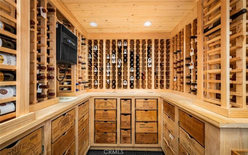 Custom temperature controlled wine cellar