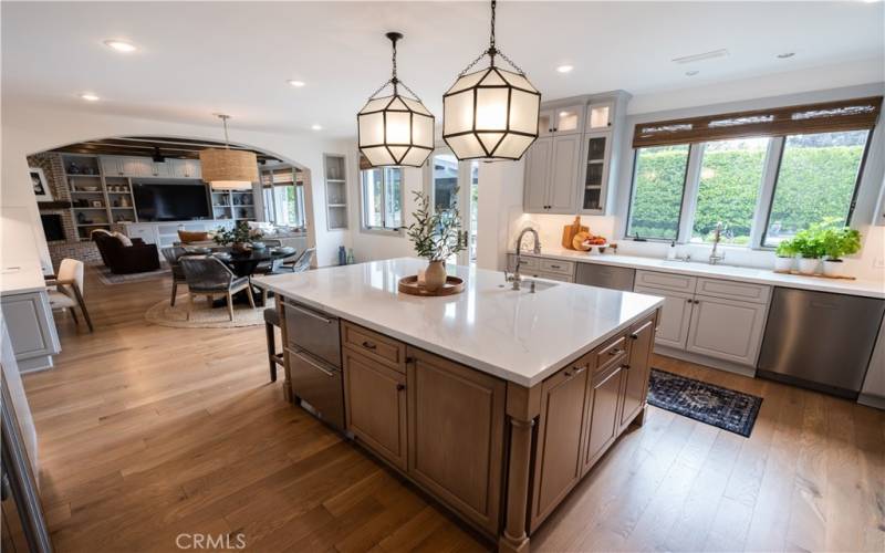 Kitchen facing Family Room.