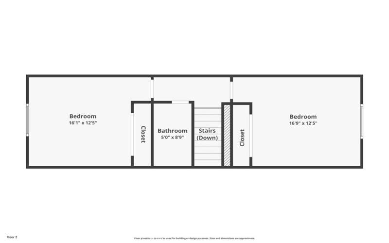 Floorplan- 2nd floor- these room dimensions are estimates only