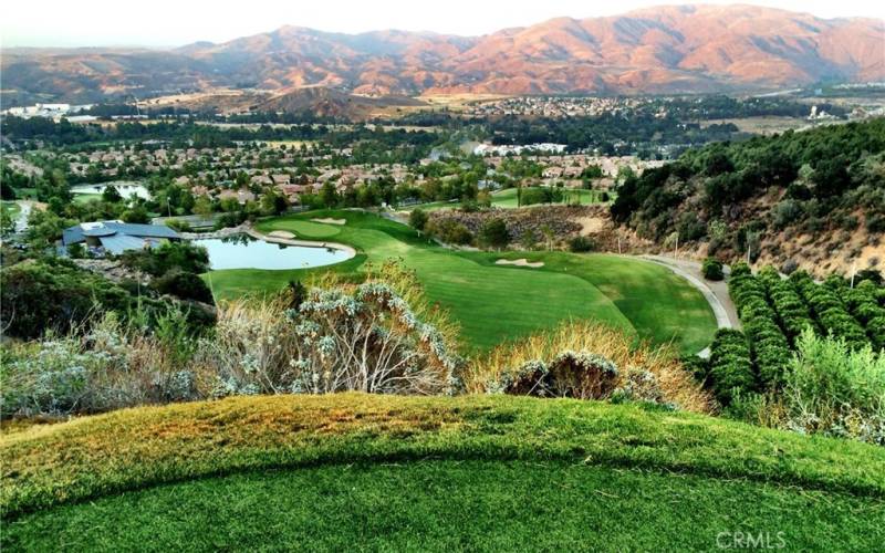 Fantastic view of Trilogy Community and Eastern Mountains from Glen Ivy's 17th Tee.