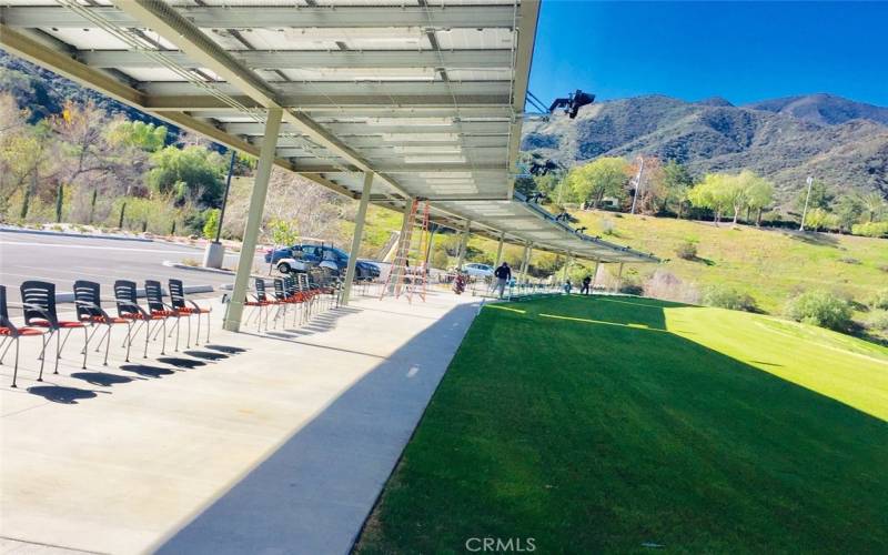 Glen Ivy's Covered and Lighted Driving Range, encourage night-time practice.