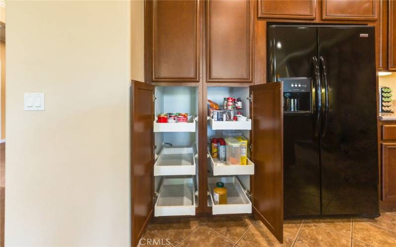 Pull-out Kitchen Pantry drawers are a small, but welcomed Kitchen upgrade