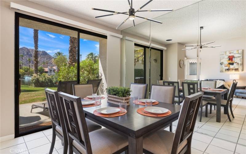 Dining Room with direct access to outside patio