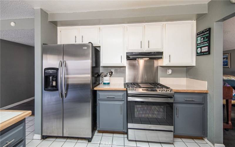 Kitchen with New Appliances that are staying