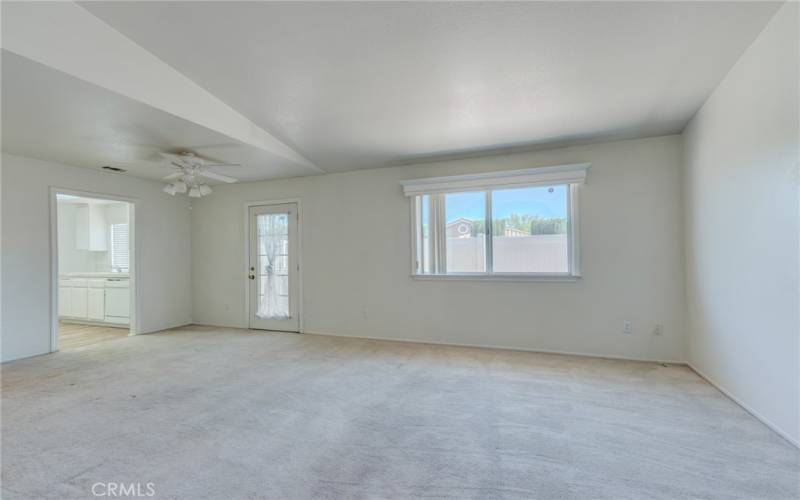 Looking to living area from hallway