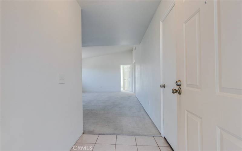 Entry way looking toward living room