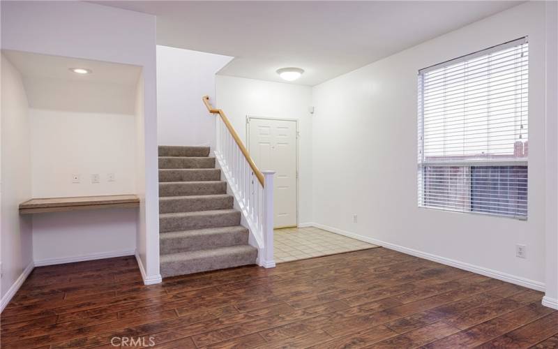 Front entryway and study nook