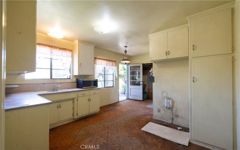 kitchen from bedroom hallway