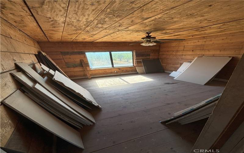 Unfinished bedroom upstairs