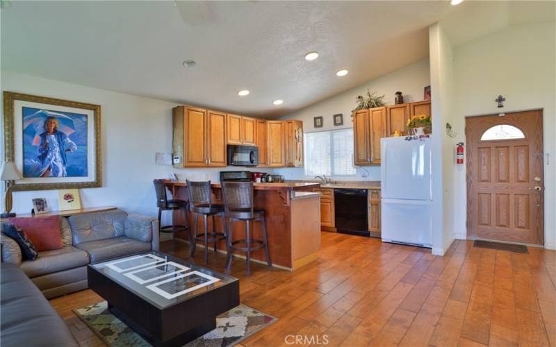 Kitchen and living room