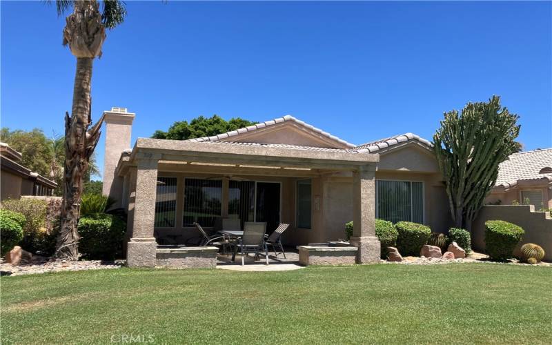 Back of house from the golf course