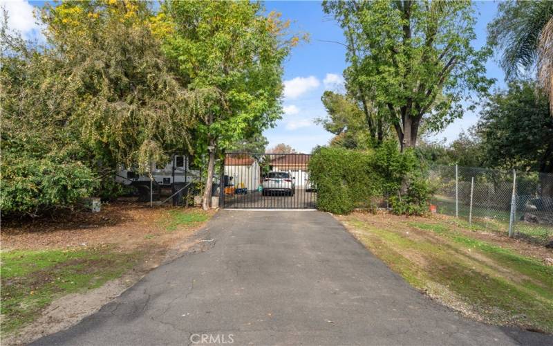 Gated private entrance for top acre