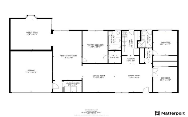 01-2D Schematic Floor Plan 2097 N Berne