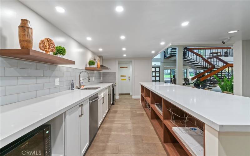 Kitchen in clubhouse