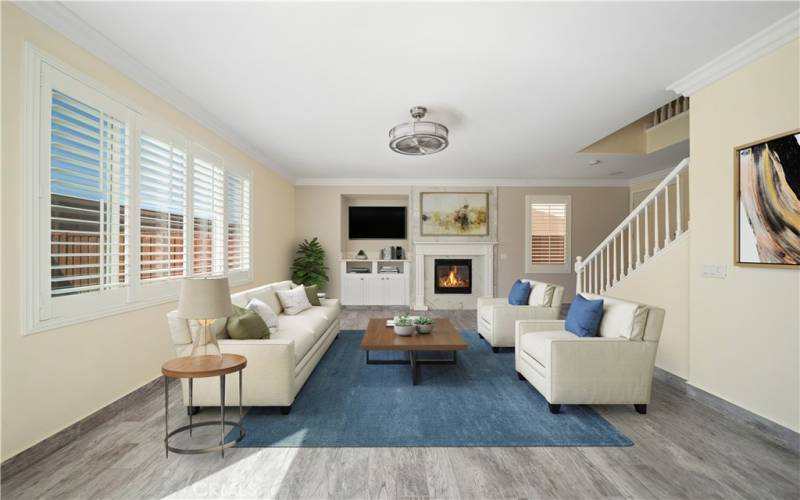 Virtual Staging of Living Room