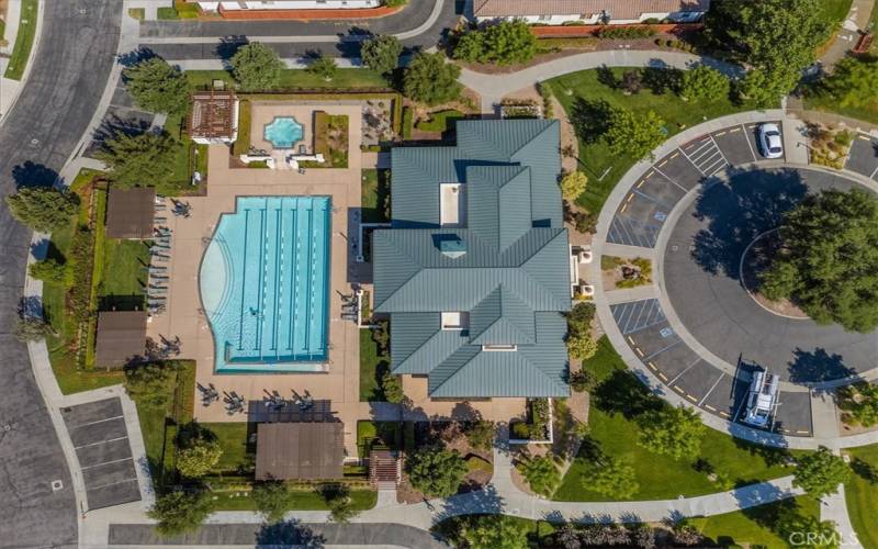 Community Center with junior Olympic sized pool, Jacuzzi, Clubhouse, Library and other activity areas.