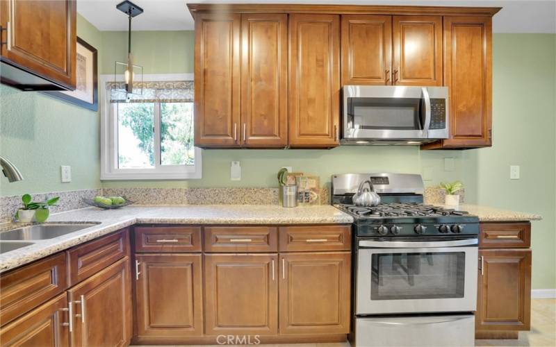 Beautiful Light Fixture and Kitchen Window