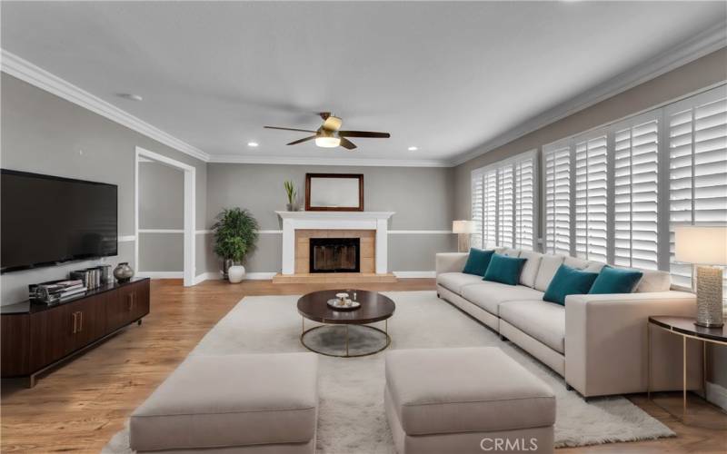 Living room virtual staging