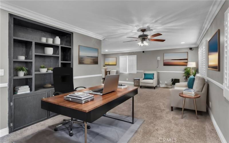 Family room virtual staging