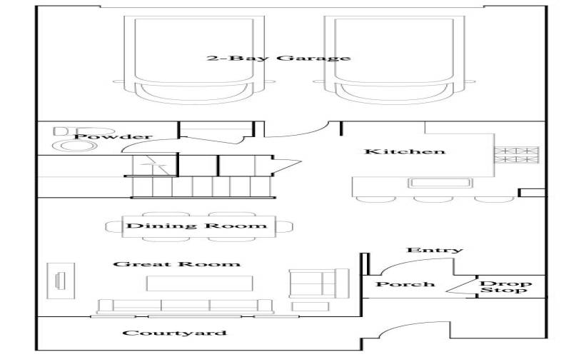 Residence 2 - Level 1 Floorplan