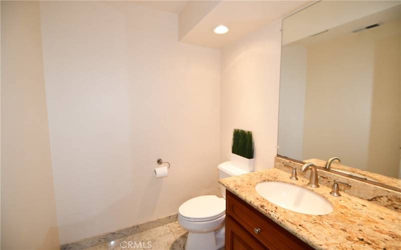 Downstairs guest bathroom.