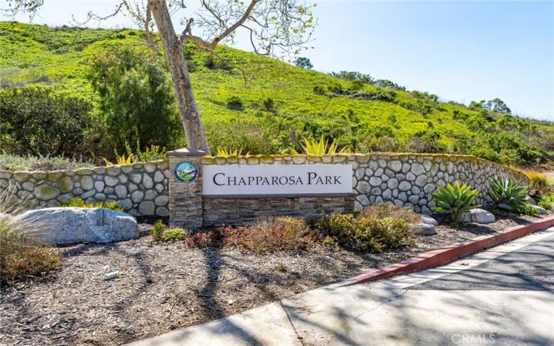 Chapparosa Park, access to Salt Creek Trail