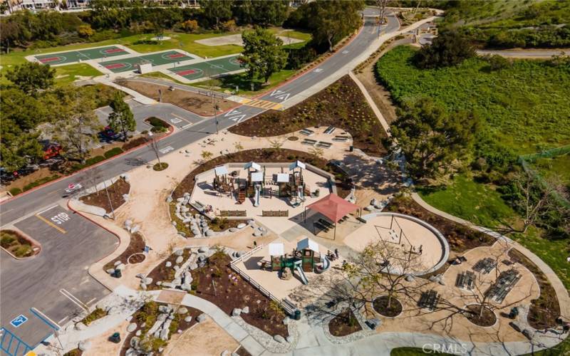 New extensive playground and picnic areas
