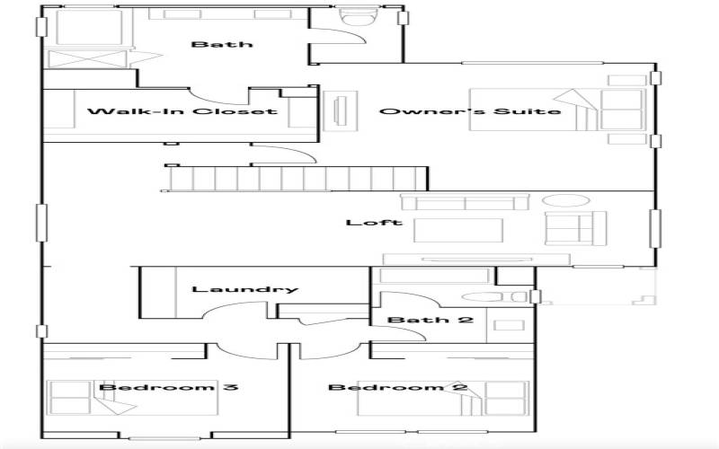 Residence 3 - Level 2 Floorplan