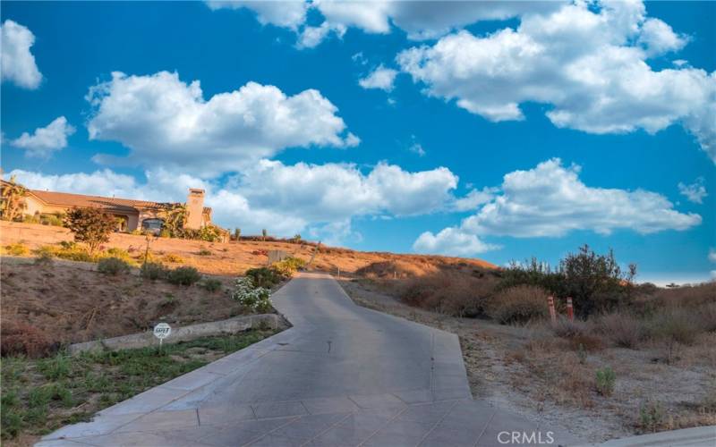 Path leading to the lot