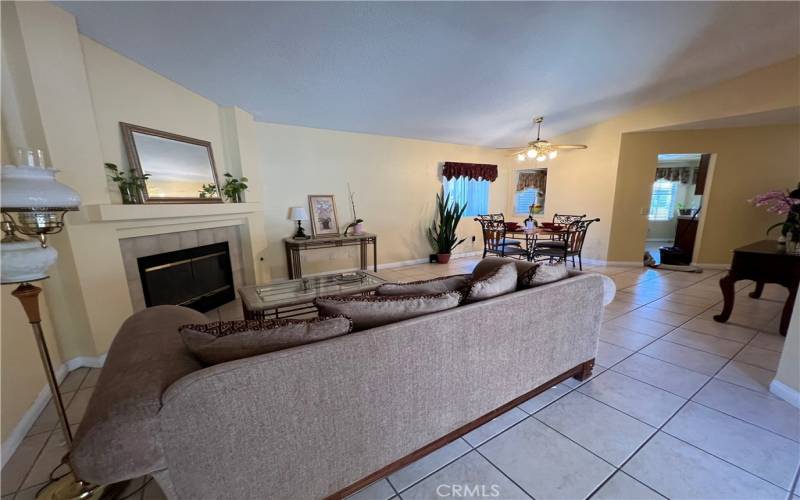 Living room / dining area other view